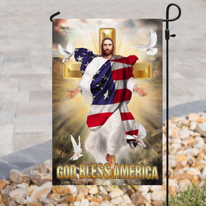 God Bless America Flag | Garden Flag | Double Sided House Flag