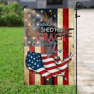 God Shed His Grace On Thee Flag | Garden Flag | Double Sided House Flag