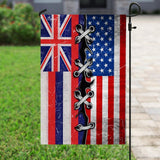 Hawaii American Flag | Garden Flag | Double Sided House Flag