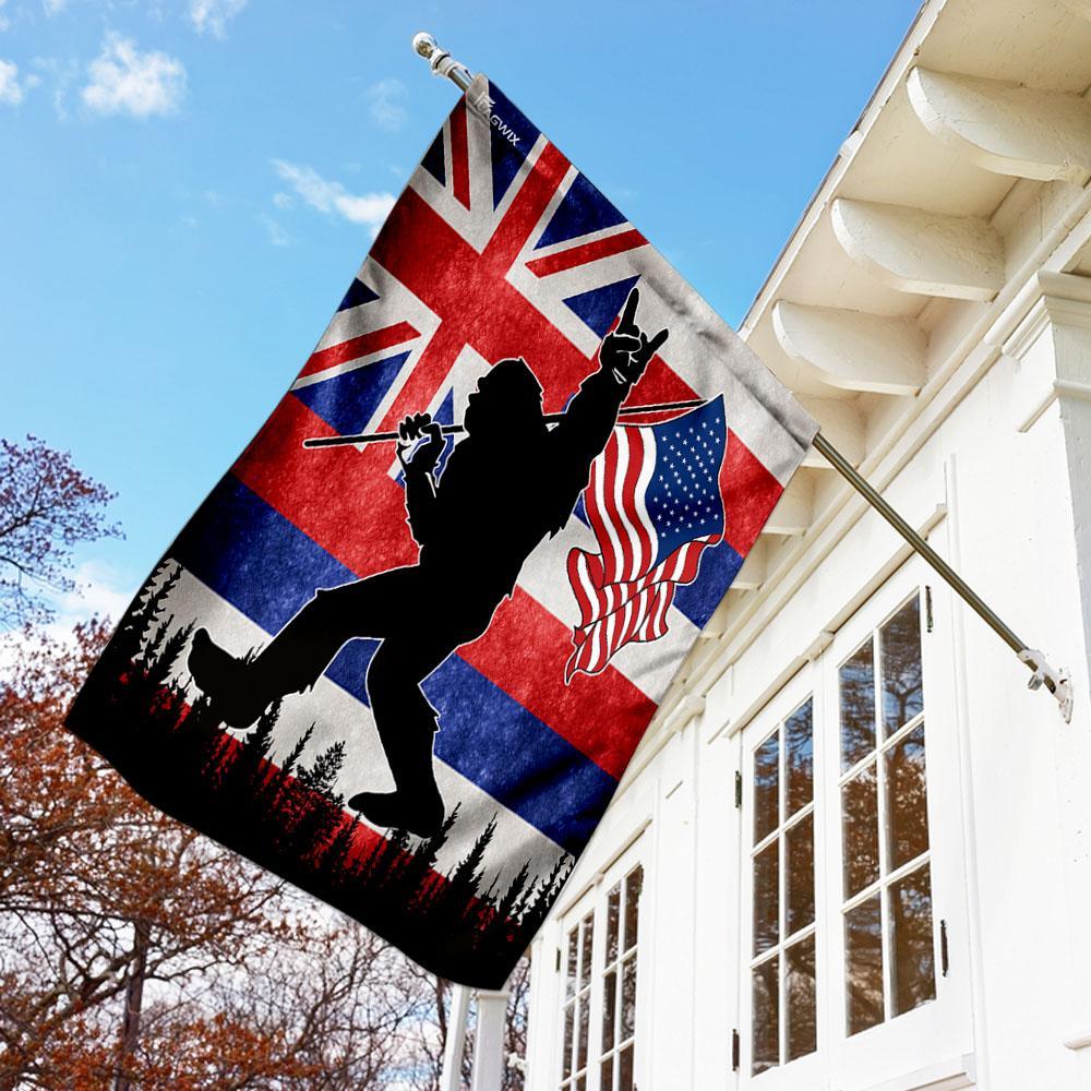 Hawaii Bigfoot American Flag | Garden Flag | Double Sided House Flag