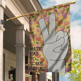 Hippie Flag Hate Has No Home Here Hippie Peace