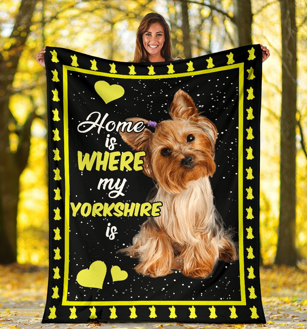 Home is where my Yorkshire is blanket