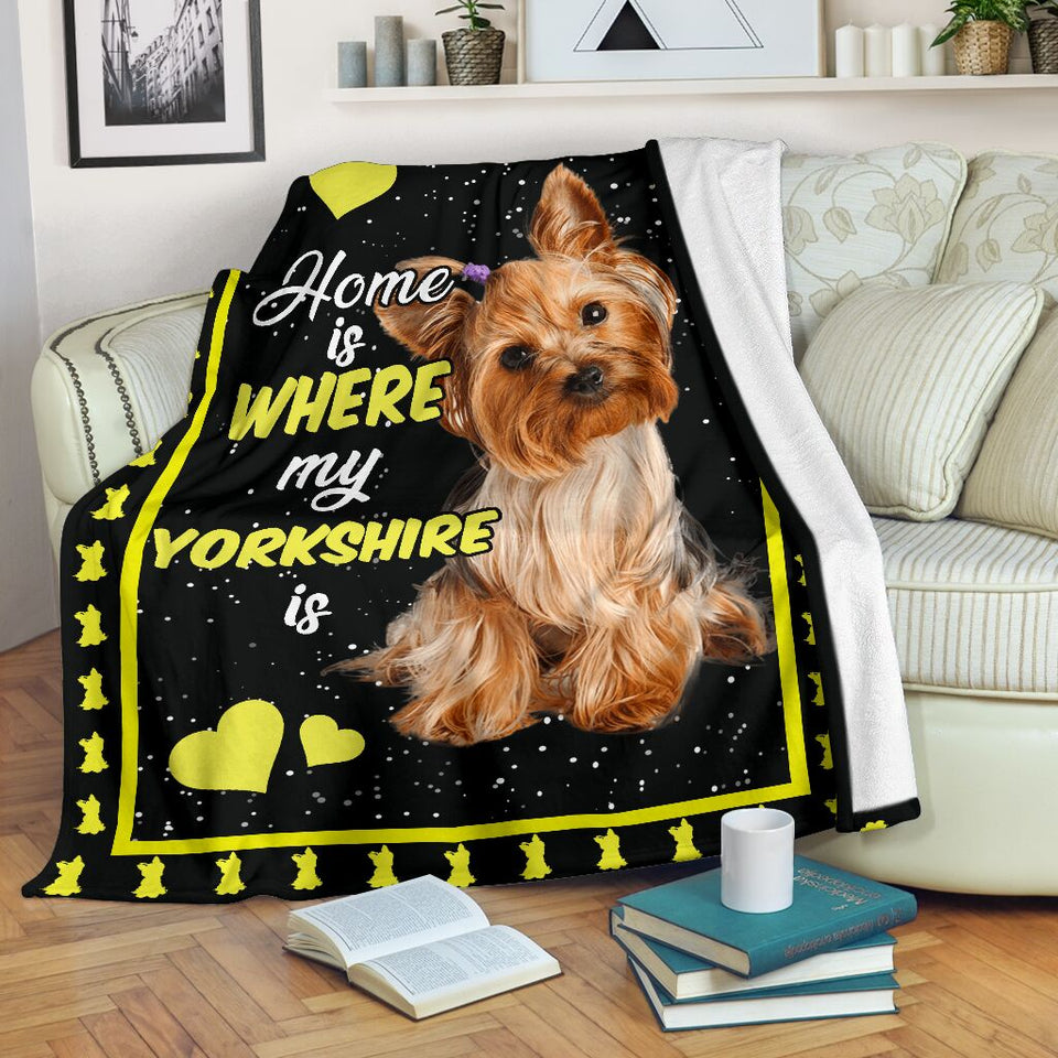 Home is where my Yorkshire is blanket