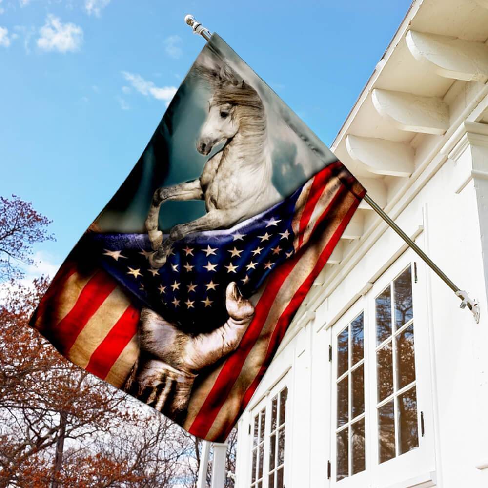 Horse Independence Day, 4th Of July Flag | Garden Flag | Double Sided House Flag
