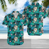 Hawaiian Shirt Irish Wolfhound Tropical Hawaiian Shirt Summer Button Up for Men, Women, Couple - Love Mine Gifts