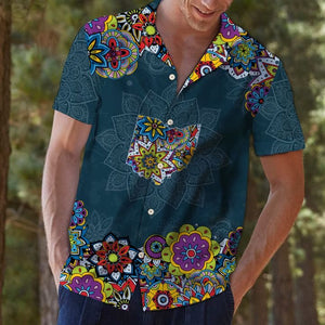 Hawaiian Shirt Ohio Mandala Hawaiian Shirt Summer Button Up for Men, Women, Couple - Love Mine Gifts