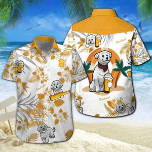 Hawaiian Shirt Bloodhound Beer Hawaiian Shirt Summer Button Up for Men, Women, Couple - Love Mine Gifts