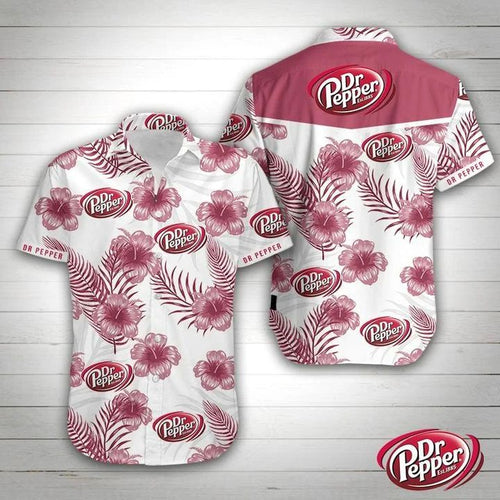 Hawaiian Shirt Dr Pepper Hawaiian Shirt Summer Button Up for Men, Women, Couple - Love Mine Gifts
