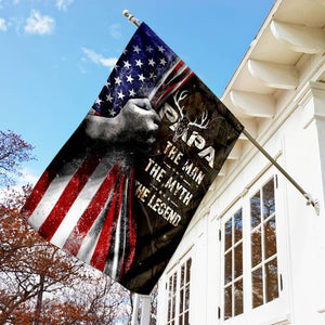Hunting Papa Flag | Garden Flag | Double Sided House Flag