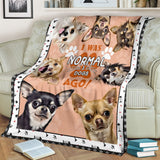 I Was Normal 3 Dogs Ago Chihuahua Blanket