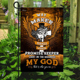 Jesus Christ Way Maker Miracle Worker Flag | Garden Flag | Double Sided House Flag