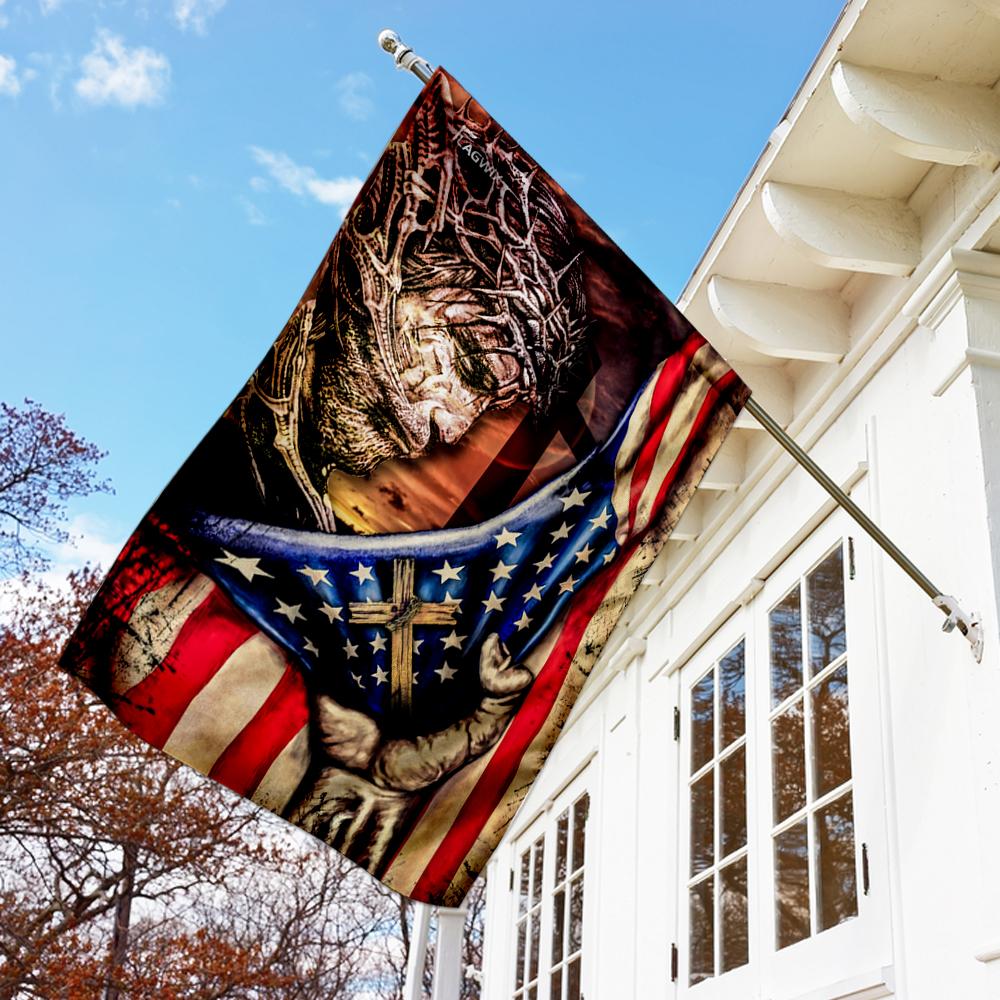 Jesus Is My Savior Flag | Garden Flag | Double Sided House Flag