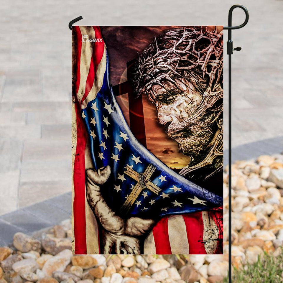Jesus Is My Savior Flag | Garden Flag | Double Sided House Flag