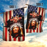 Jesus Saved My Life American Flag | Garden Flag | Double Sided House Flag