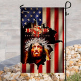 Jesus Saved My Life American Flag | Garden Flag | Double Sided House Flag