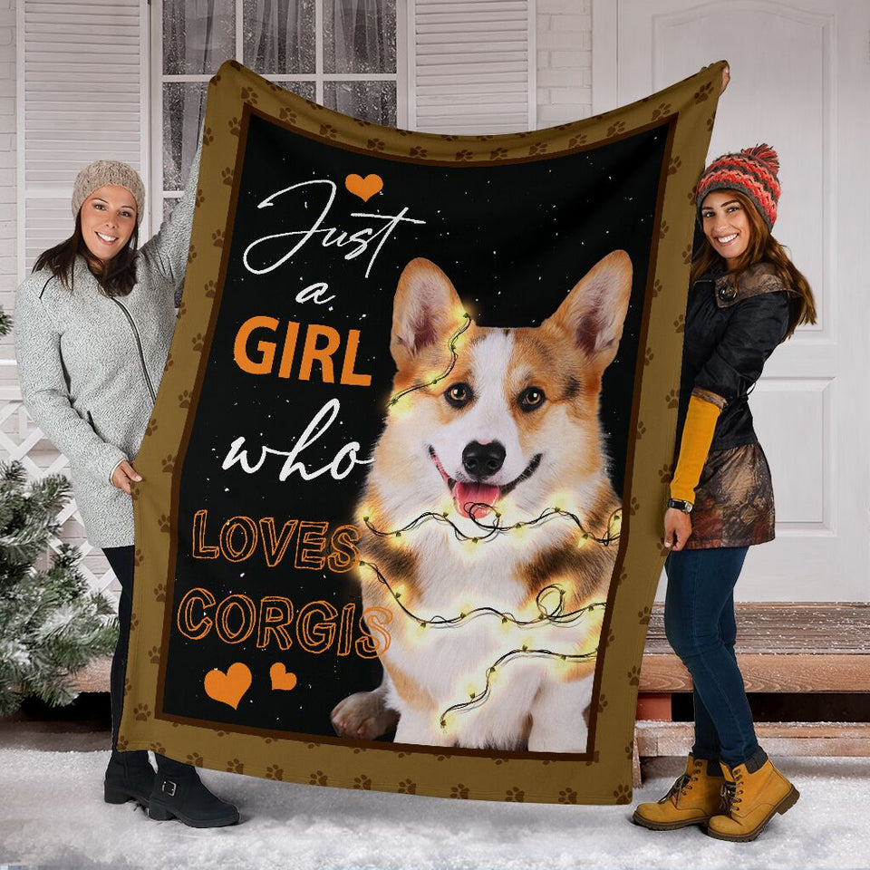 Just a girl who love Corgi blanket