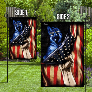K9 Police Dog American Flag | Garden Flag | Double Sided House Flag