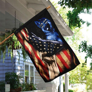 K9 Police Dog American Flag | Garden Flag | Double Sided House Flag