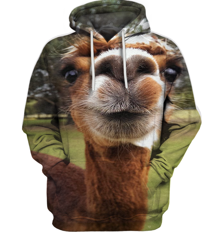 Apparel 3D All Over Print Llama Face Funny Shirt - Love Mine Gifts