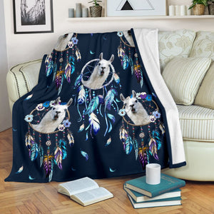 Fleece Blanket Llama Dream Catcher Personalized Custom Name Date Fleece Blanket Print 3D, Unisex, Kid, Adult - Love Mine Gifts