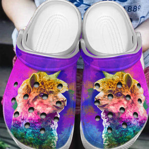 Clog Llama Personalized Clog, Custom Name, Text, Color, Number Fashion Style For Women, Men, Kid, Print 3D Colorful Llama - Love Mine Gifts