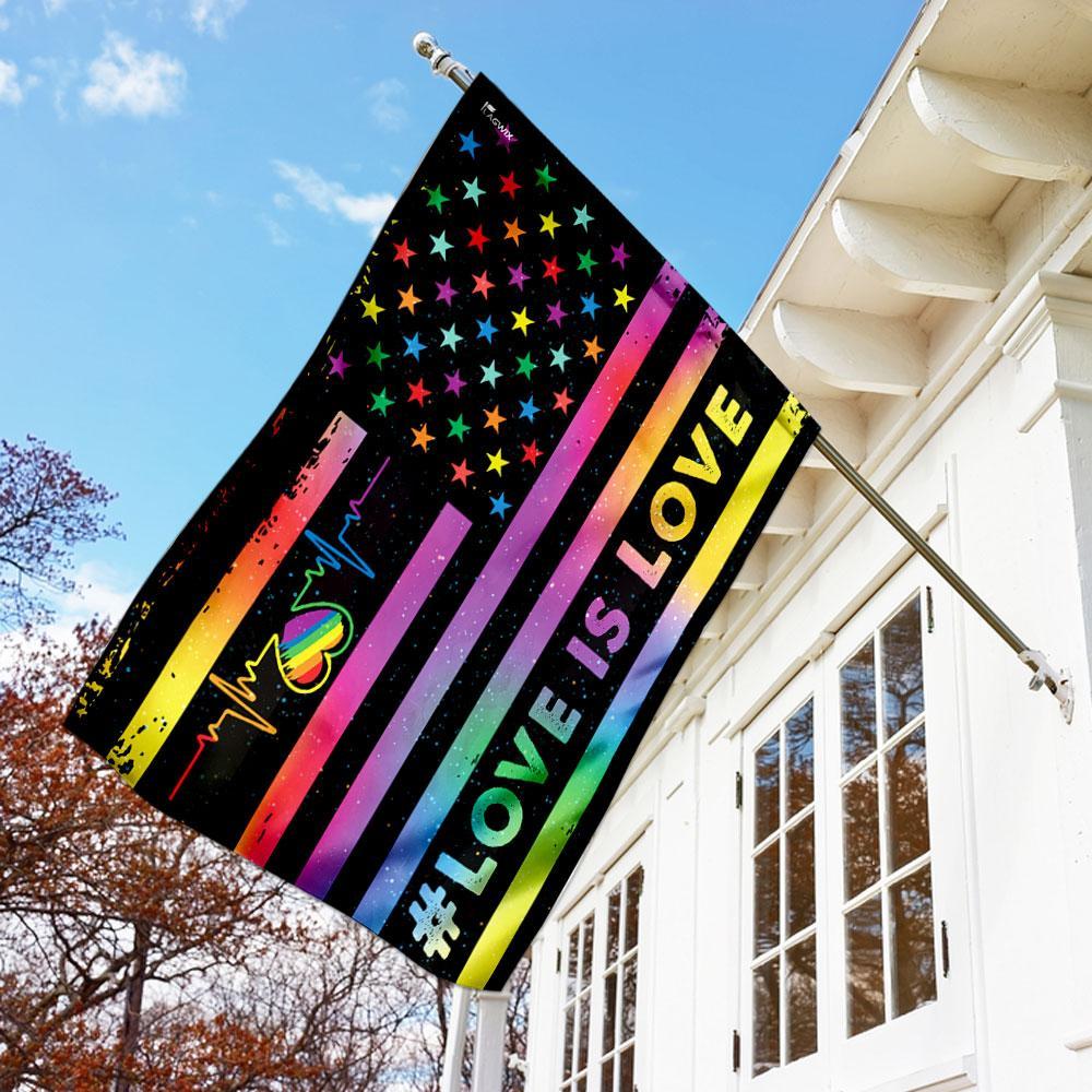 Love Is Love, LGBT Flag | Garden Flag | Double Sided House Flag