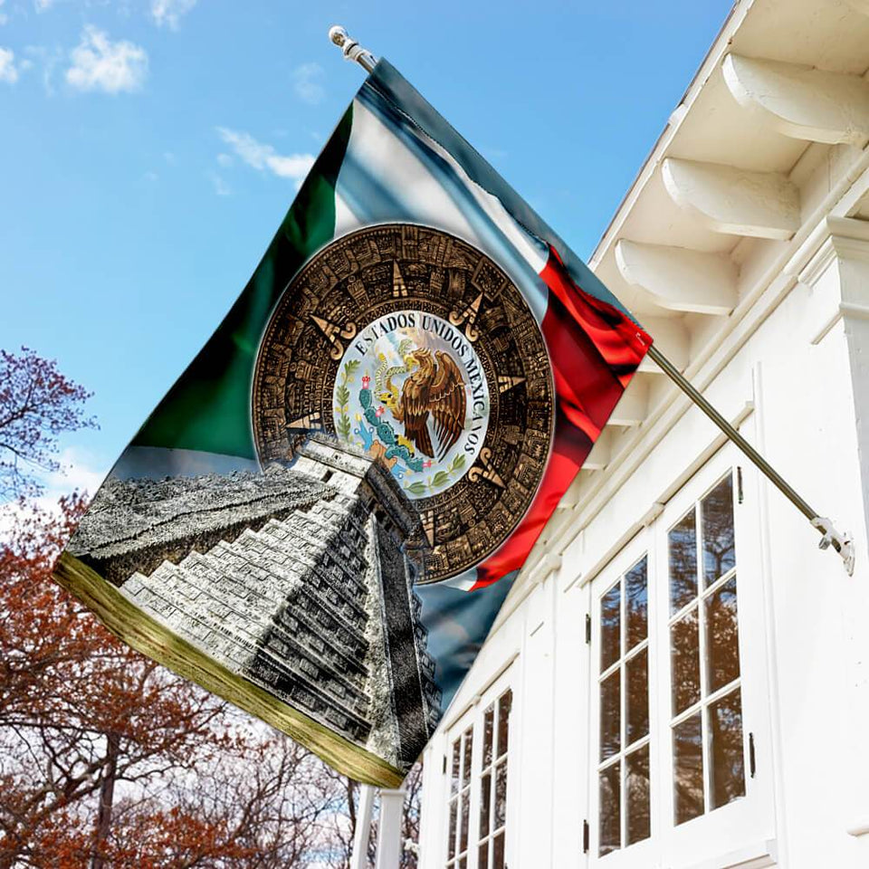 Love Mexico Flag | Garden Flag | Double Sided House Flag