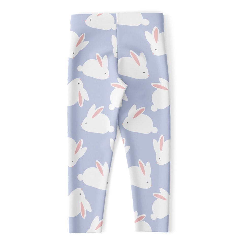 Mini Rabbit Pattern Print Women's Capri Leggings