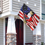 Mississippi And American Flag | Garden Flag | Double Sided House Flag
