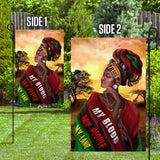 My Blood My People My Land Africa Flag | Garden Flag | Double Sided House Flag