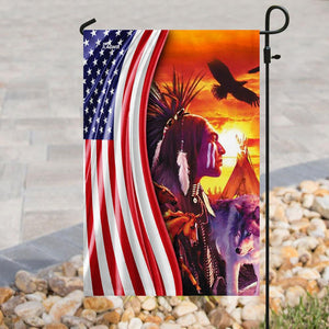 Natives Of The Lands American Flag | Garden Flag | Double Sided House Flag