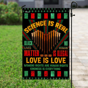 No Human Is Illegal, Love Is Love Flag | Garden Flag | Double Sided House Flag