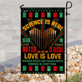 No Human Is Illegal, Love Is Love Flag | Garden Flag | Double Sided House Flag