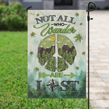 Not All Who Wander Are Lost W.e.e.d Hill Flag | Garden Flag | Double Sided House Flag