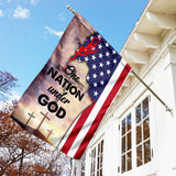 One Nation Under God Jesus Christ Flag | Garden Flag | Double Sided House Flag