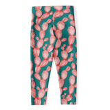 Pink Cactus Pattern Print Women's Capri Leggings