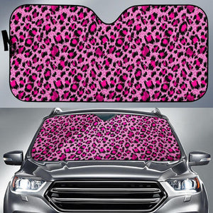 Car Sun Shade Pink Cheetah Leopard Pattern Print Auto Sun Shade Car Windshield Window Cover Sunshade - Love Mine Gifts