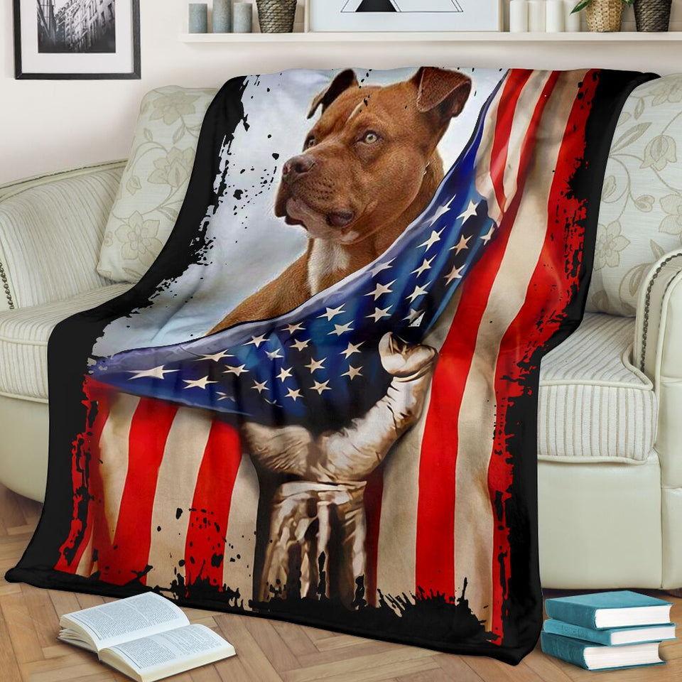 Pitbull Hello America Blanket