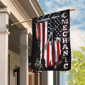 Proud Mechanic Flag | Garden Flag | Double Sided House Flag