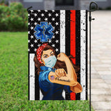 Proud Paramedic Flag | Garden Flag | Double Sided House Flag