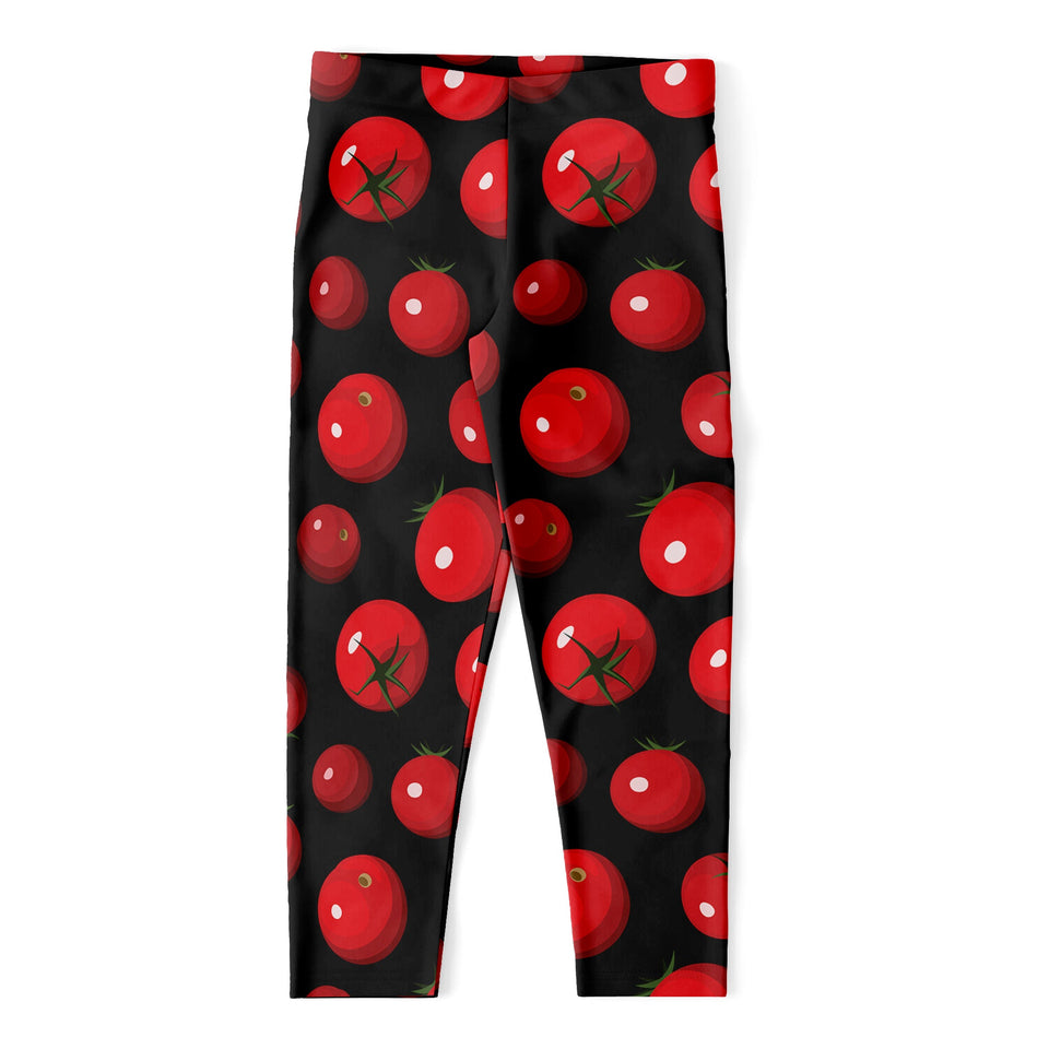 Red Tomato Pattern Print Women's Capri Leggings