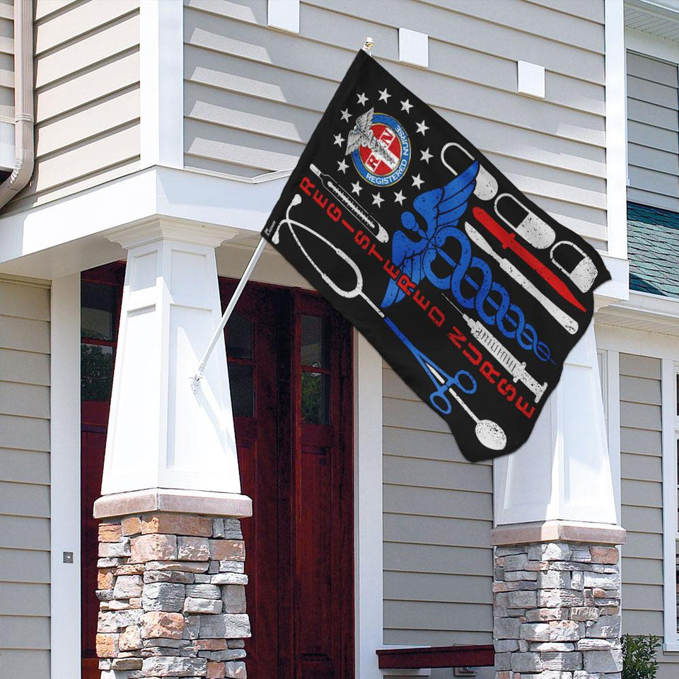 Registered Nurse Flag | Garden Flag | Double Sided House Flag