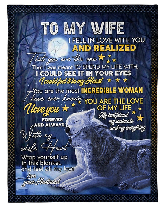 To My Future Wife From Husband Fleece Blanket | Adult 60x80 inch | Youth 45x60 inch | Colorful | BK4687