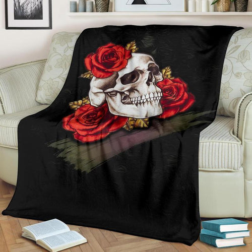 Retribution Skull Fleece Blankets