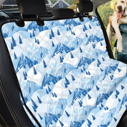 Pet Car Seat Skiing Mountain Print Pet Car Back Seat Cover, Dog, Cat Lovers - Love Mine Gifts