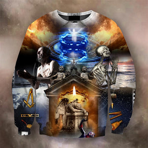 Apparel 3D All Over Print Third Degree Masonic Tracing Board Hoodie - Love Mine Gifts