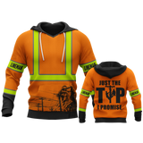  Premium D Print Lineman Safety Just The Tip I Promise Shirts MEI
