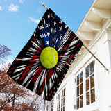 Tennis American Flag | Garden Flag | Double Sided House Flag