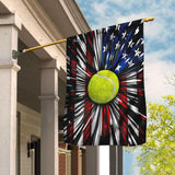 Tennis American Flag | Garden Flag | Double Sided House Flag
