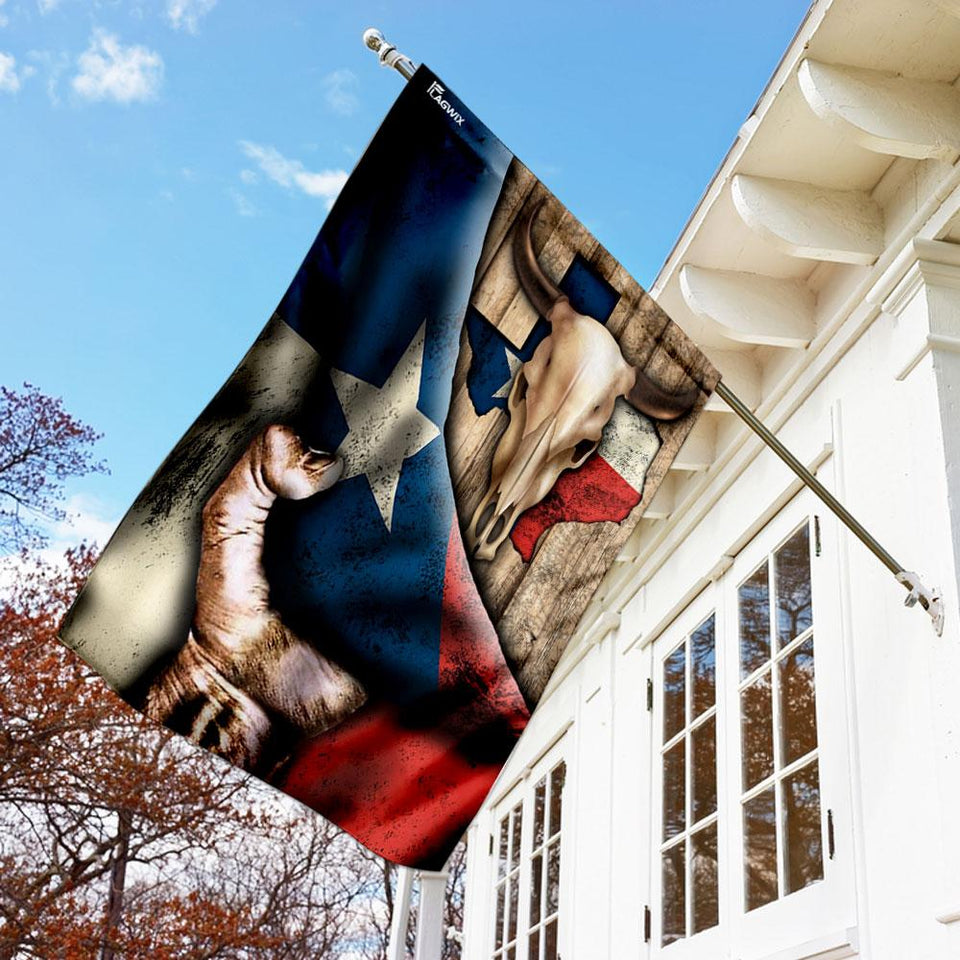 Texas Longhorn Flag | Garden Flag | Double Sided House Flag